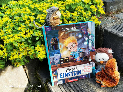 Inhalt Buch Emil Einstein von Suza Kolb mit Blogmaus, Eichhörnchen und Kauz