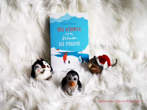 Das Buch von Hazel Prior mit Pinguinen und weihnachtlicher Blogmaus