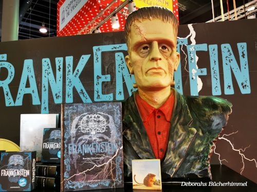 "Frankenstein" von Mary Shelley auf der Buchmesse in Frankfurt, Oktober 2023.