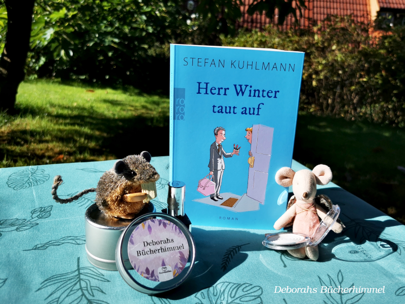 "Herr Winter taut auf" von Stefan Kuhlmann mit den Blogmäusen und passender Deko.