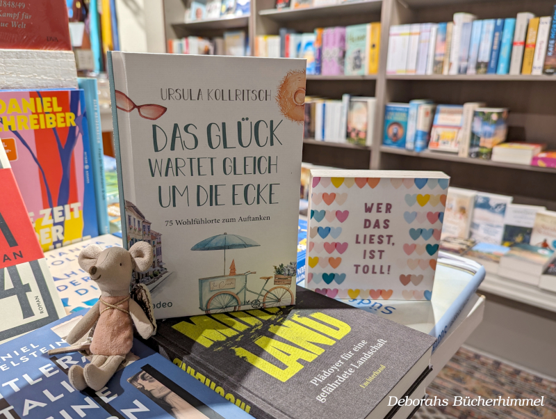 Ursula Kollritsch "Das Glück wartet gleich um die Ecke" in der Buchhandlung LesArt in Lohmar.