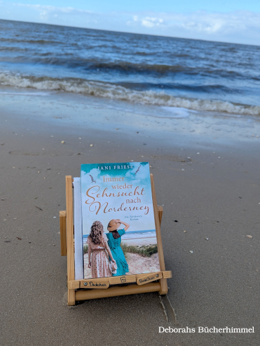 "Immer wieder Sehnsucht nach Norderney" von Jani Friese am Strand Neuharlingersiel