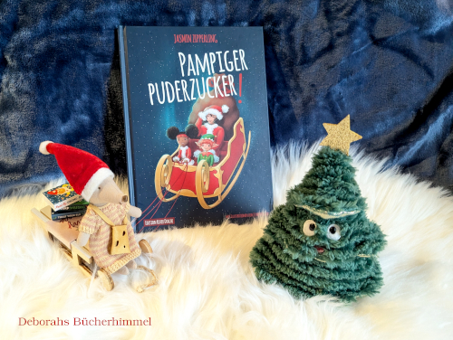 "Pampiger Puderzucker" von Jasmin Zipperling mit Blogmaus und Weihnachtsbaum.