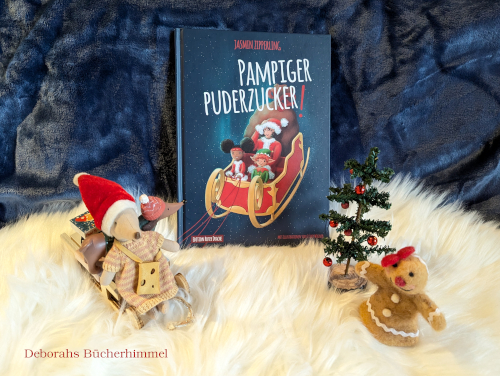 Das Buch von Jasmin Zipperling mit Blogmaus und Weihnachtsdeko.
